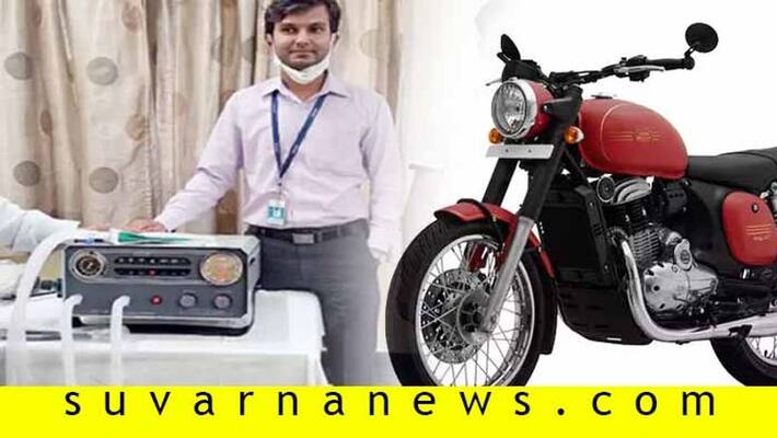 Jawa motorcycle products used in Mahindra ventilator Jawa motorcycle products used in Mahindra ventilator