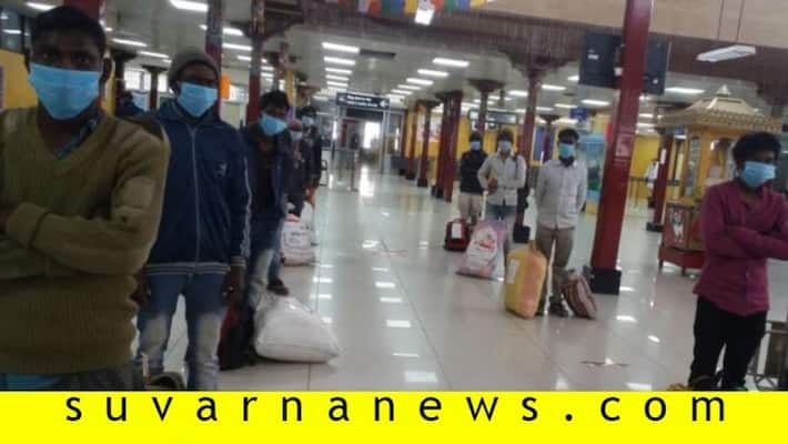 Jharkhand flies its migrant workers back from Leh Jharkhand flies its migrant workers back from Leh