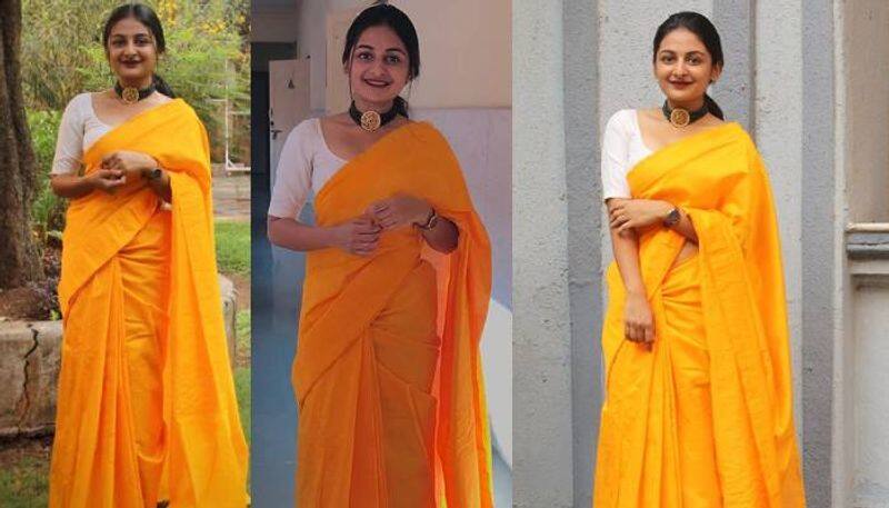 actress esther anils photos in yellow outfits