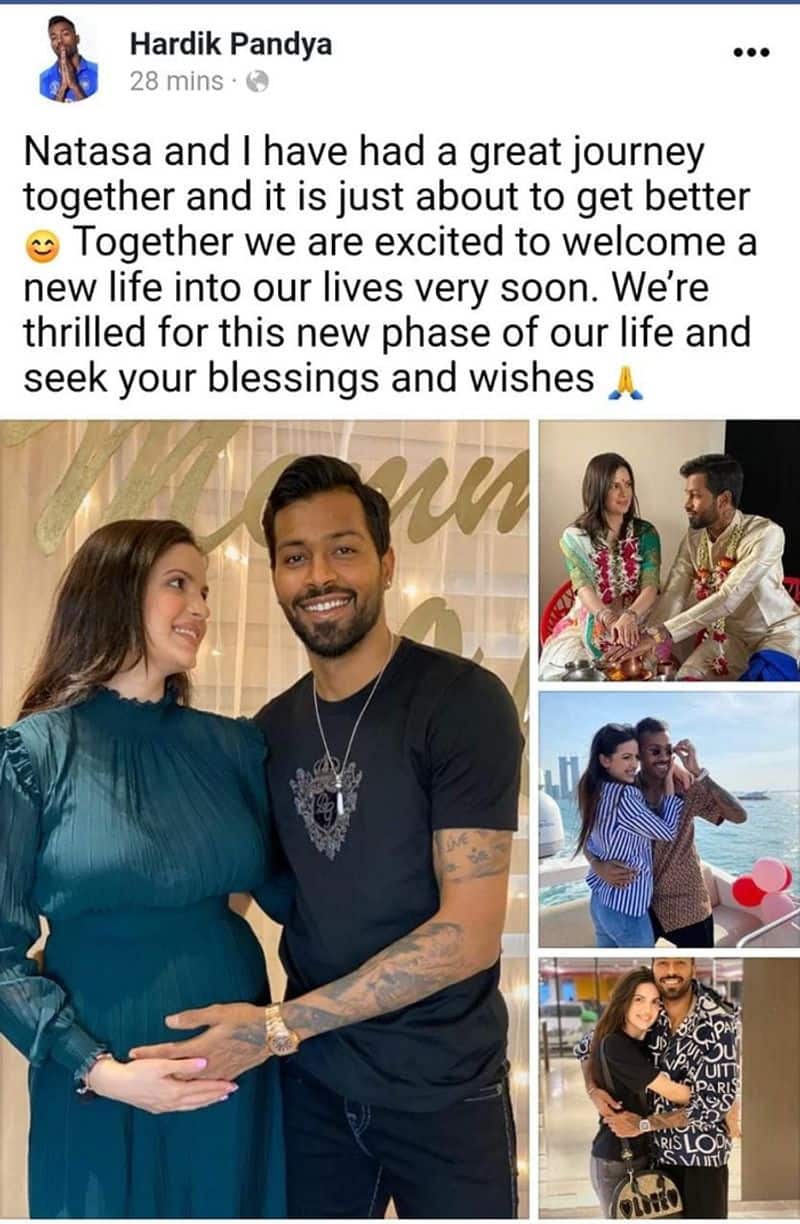 Team India All Rounder Hardik Pandya To Becoame A Father Soon, Hints At A Quarantine Marriage With Natasa