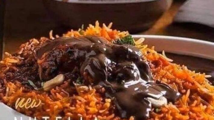 chocolate with biriyani a new combination gets negative comments in facebook chocolate with biriyani a new combination gets negative comments in facebook