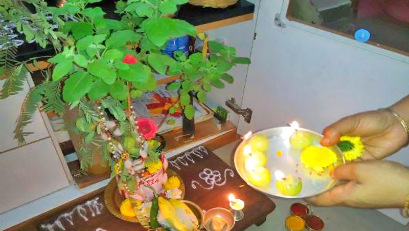 <p><strong>ವಾಸ್ತು ದೋಷ ದೂರ ಮಾಡಲು : </strong><br />
ಮನೆಯಲ್ಲಿ ಯಾವುದೇ ರೀತಿಯ ವಾಸ್ತು ದೋಷ ಕಂಡು ಬಂದರೆ ತುಳಸಿಯನ್ನು ಮನೆಯ ಈಶಾನ್ಯ ದಿಕ್ಕಿನಲ್ಲಿ ನೆಡಿ. ಇದರಿಂದ ಎಲ್ಲಾ ನಕಾರಾತ್ಮಕ ಶಕ್ತಿ ಹೀರಿಕೊಂಡು ಮನೆಗೆ ಒಳಿತಾಗುತ್ತದೆ. </p>