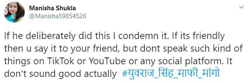 netizens emphasizes yuvraj singh to apologize for casteist remark on chahal