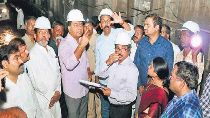 Minister KTR inspects Kaleshwaram Package-9 works Minister KTR inspects Kaleshwaram Package-9 works