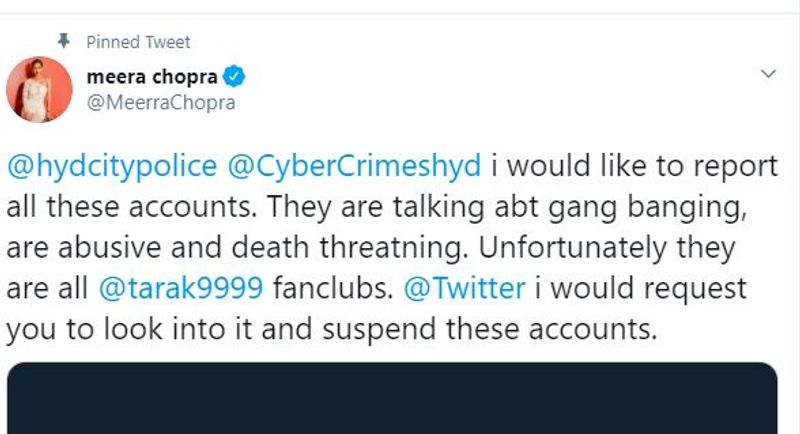 Bagaram heroine Meera Chopra complaints on Jr NTR Fans
