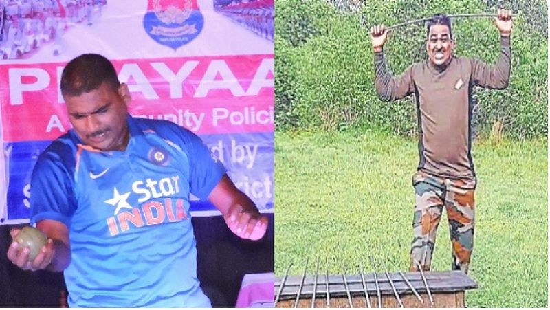 इसी प्रतियोगिता एक मिनट में 57 कच्चे नारियल सिर से तोड़ने का भी विश्व रिकॉर्ड बनाया है। इस रिकॉर्ड के बाद त्रिपुरा राइफल ने धर्मेन्द्र को हैमर हैडमान की उपाधि के साथ पदोन्नति देकर सिपाही से सब इंस्पेक्टर बना दिया था।