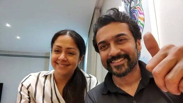 Surya and Jyothika present Costly Gift to Ponmagal vandhal Director Surya and Jyothika present Costly Gift to Ponmagal vandhal Director