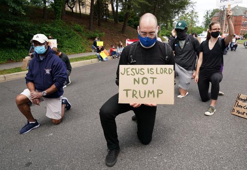 sisters and priests came up against trump
