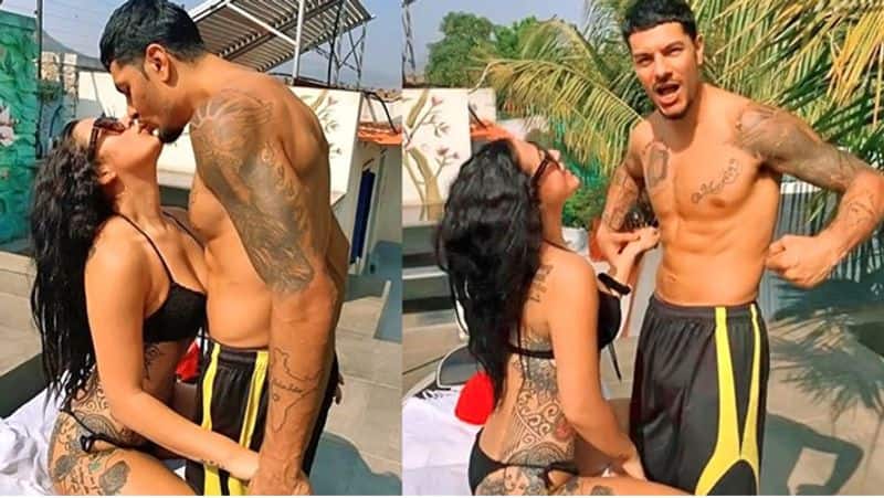 Bollywod Krishna shroff semi nude with boyfriend photo viral