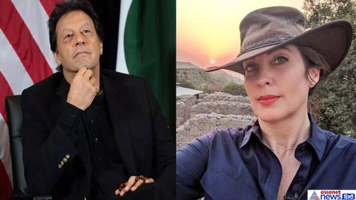 Pakistani Prime Minister Imran Khan complains to Pakistani woman Pakistani Prime Minister Imran Khan complains to Pakistani woman