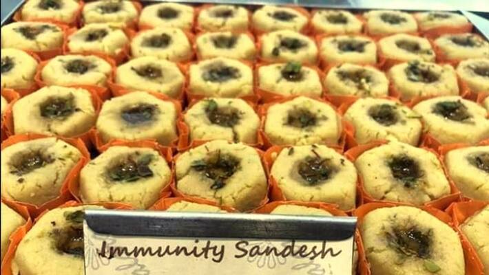Immunity boosting sandesh to fight coronavirus sells at Kolkata Immunity boosting sandesh to fight coronavirus sells at Kolkata