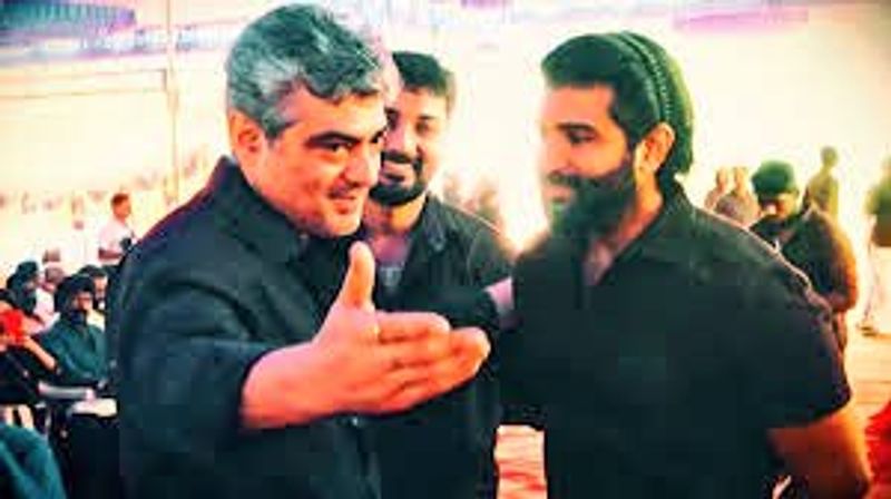 'என்னை அறிந்தால்' திரைப்படத்தின் வெற்றி, சிறந்த படத்திற்காக பல வருடங்கள் காத்திருந்த நடிகர் அருண் விஜய் வாழ்க்கையில் மிக பெரிய திருப்பு முனையாக அமைந்தது. அருண் விஜய்யை சிரித்த முகத்தோடு வரவேற்கும் தல அஜித். 