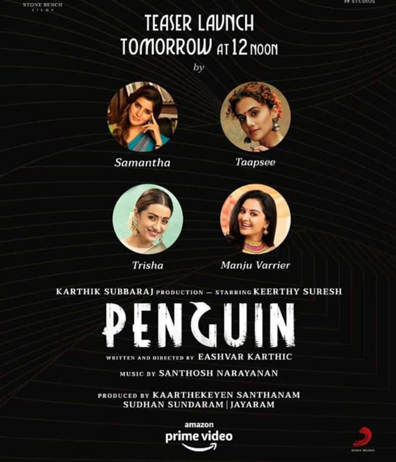 Actress Keerthy Suresh Penguin Trailer out Tomorrow