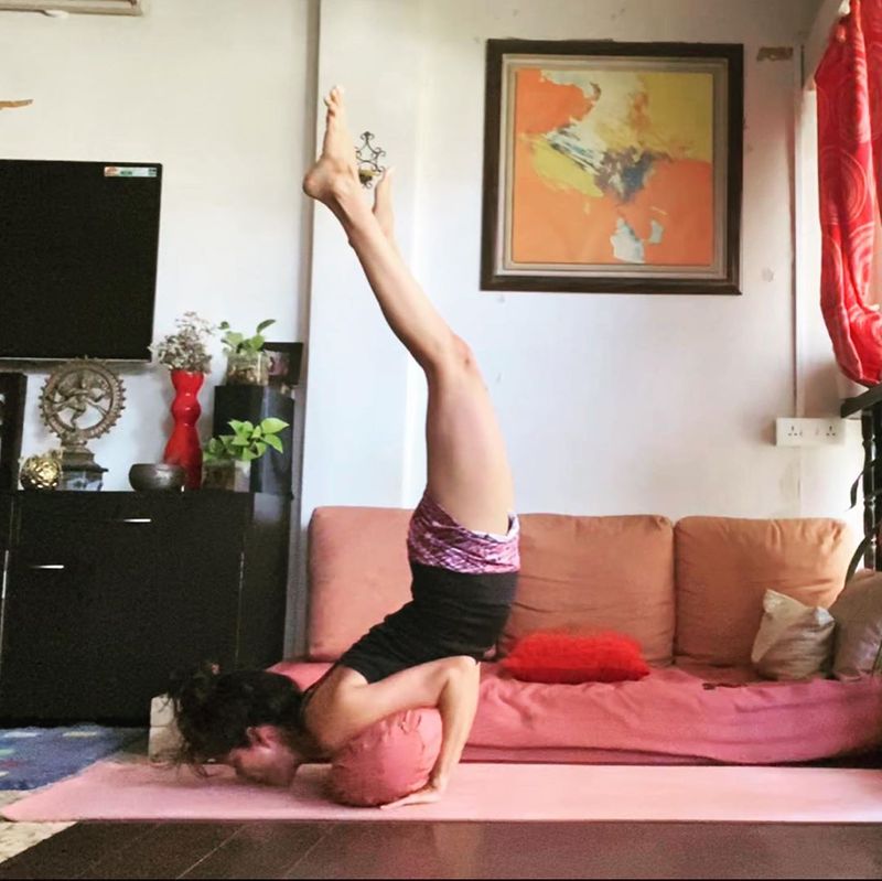 Chak De India Fame Vidya Malvade Yoga Photos