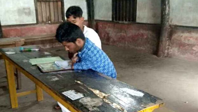 माजिद के लिए स्कूल ने अलग से प्रबंध किए थे। उनके लिए अलग कमरे की व्यवस्था की गई थी। इसके अलावा उनके पेज पलटने और कॉपी बांधने के लिए एक सहयोगी भी दिया गया था। 