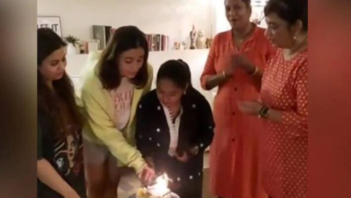 alia bhatt celebrates house helps birthday alia bhatt celebrates house helps birthday