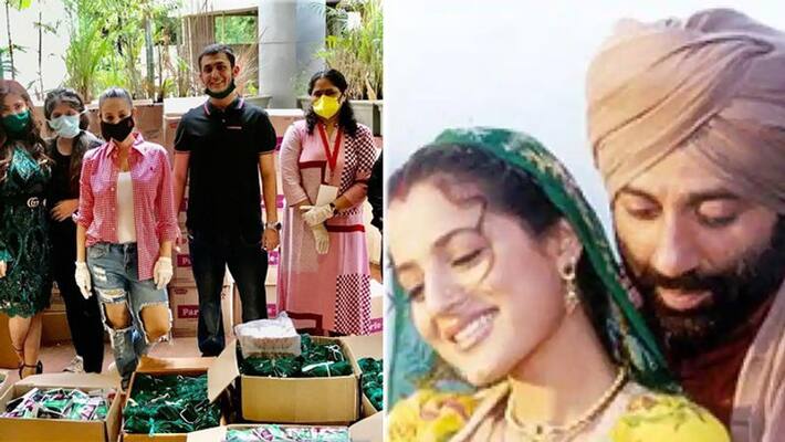 Ameesha Patel Distribute sanitary napkin and mask to needy Women in a Slum Area on her Birthday See in pics KPY Ameesha Patel Distribute sanitary napkin and mask to needy Women in a Slum Area on her Birthday See in pics KPY