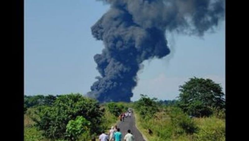 Assam Fire to the oil plant well at Tinsukia district Baghjan oil fields