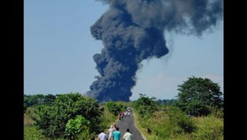 Assam Fire to the oil plant well at Tinsukia district Baghjan oil fields