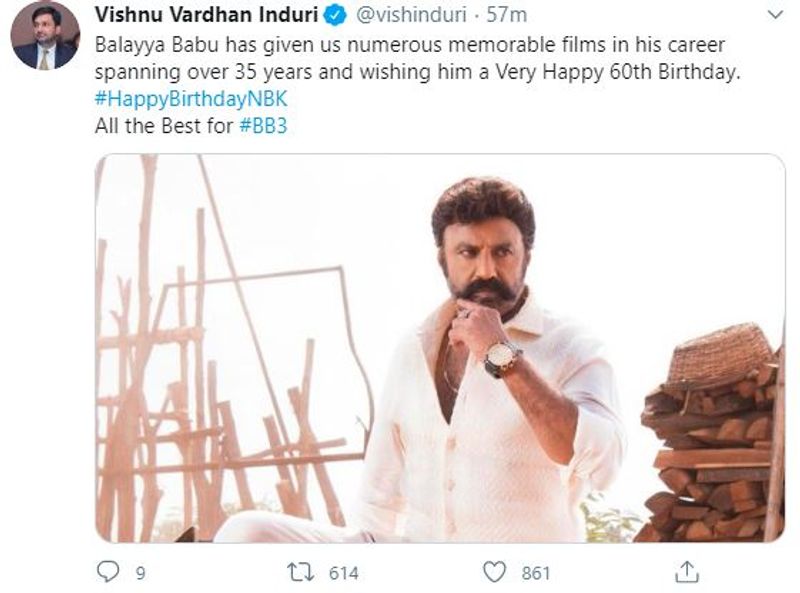 Celebs wishes Balakrishna on his birthday