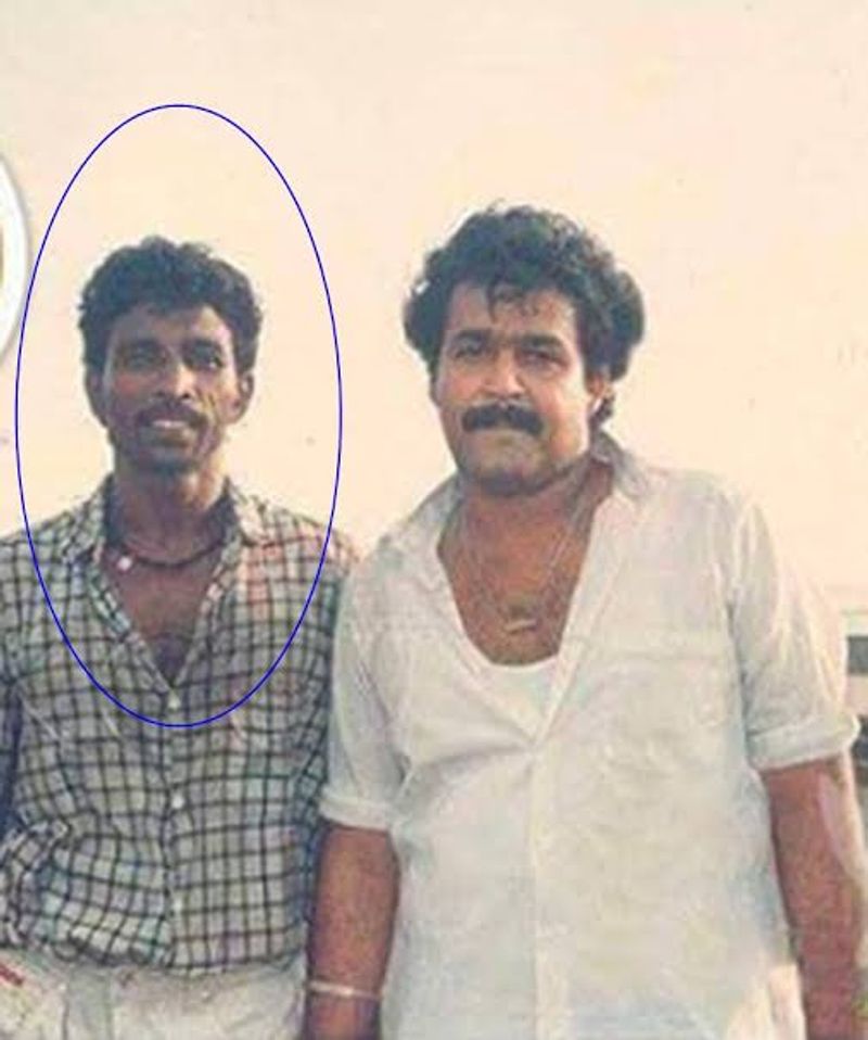 மோட்டராஜேந்திரன் ஒரு ஸ்டண்ட் மேன் அவர் பணியாட்ரியா மலையாள படத்தில் மோகன்லால் நடித்து வெளியான புகைப்படம்