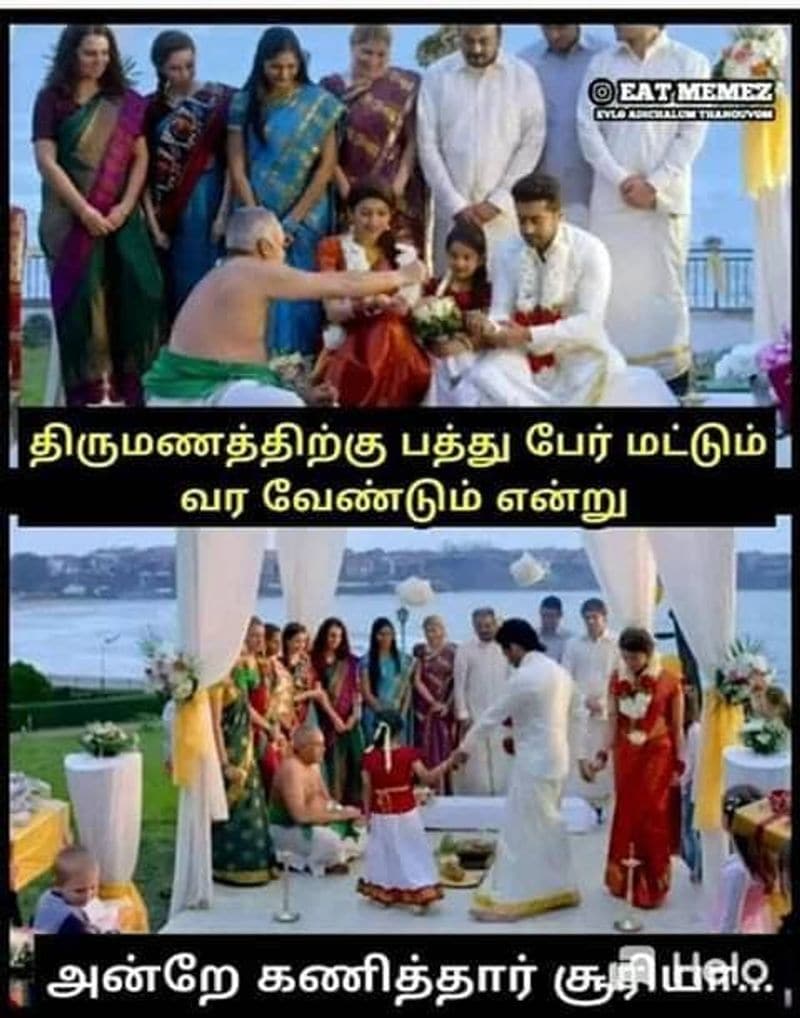 கல்யாணத்துக்கு 10 பேர் வந்தால் கூட போதும்னு எவ்வளவு அழகா சொல்லியிருக்கார்