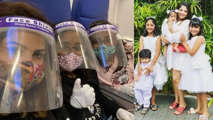 Manchu Vishnu wife Viranica returning home after 100 days Manchu Vishnu wife Viranica returning home after 100 days