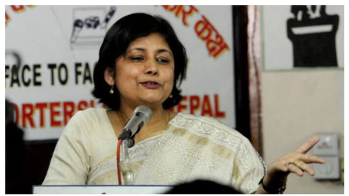 Nepal MP Sarita Giri house attacked after she opposed the revised map of nepal Nepal MP Sarita Giri house attacked after she opposed the revised map of nepal