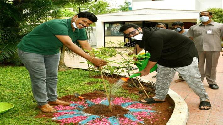 Hero Prabhas Participated Green India Challenge Hero Prabhas Participated Green India Challenge