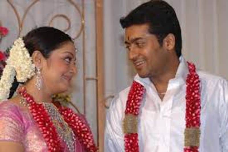 தமிழ் சினிமாவில் நட்சத்திர தம்பதிகளாக வலம் வந்து கொண்டிருக்கும் சூர்யா - ஜோதிகா இருவரும், நான்கு வருடம் காதலித்து பெற்றோர் அனுமதியோடு திருமணம் செய்து கொண்டனர். 