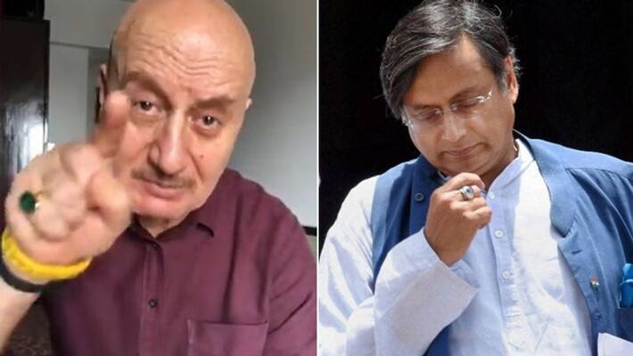 Anupam kher Blast on Shashi Tharoor twitte for Kashmiri Pandit Ajay Killing KPY Anupam kher Blast on Shashi Tharoor twitte for Kashmiri Pandit Ajay Killing KPY