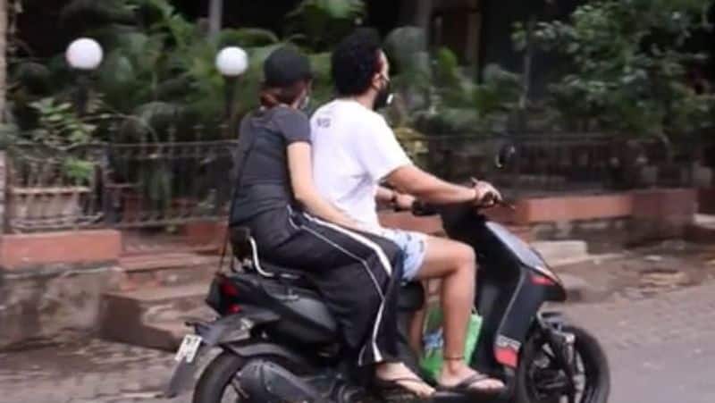 Actress Prabhas Saahoo Herine Shraddha Kapoor Enjoying Bike Ride With Her Boyfriend