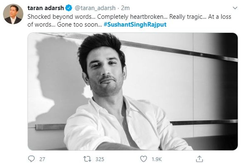 Sushant Singh Rajput commits suicide Bollywood shocked