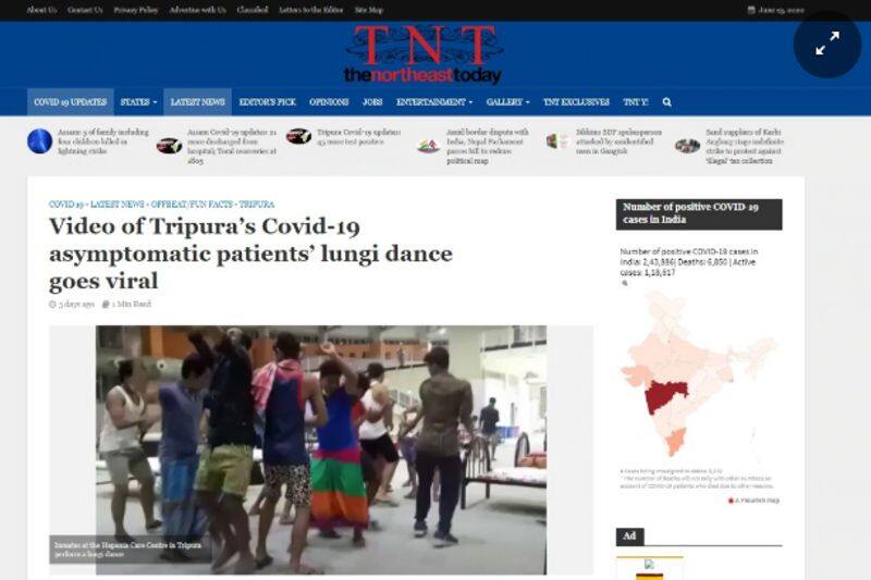 viral video of Lungi Dance in quarantine center is not from Mumbai