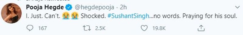 Tollywood mourns on untimely Sushant Singh Rajput demise