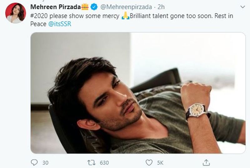 Tollywood mourns on untimely Sushant Singh Rajput demise