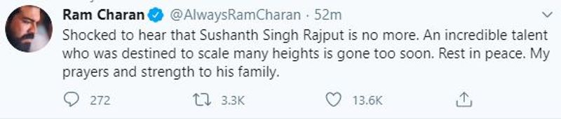 Tollywood mourns on untimely Sushant Singh Rajput demise