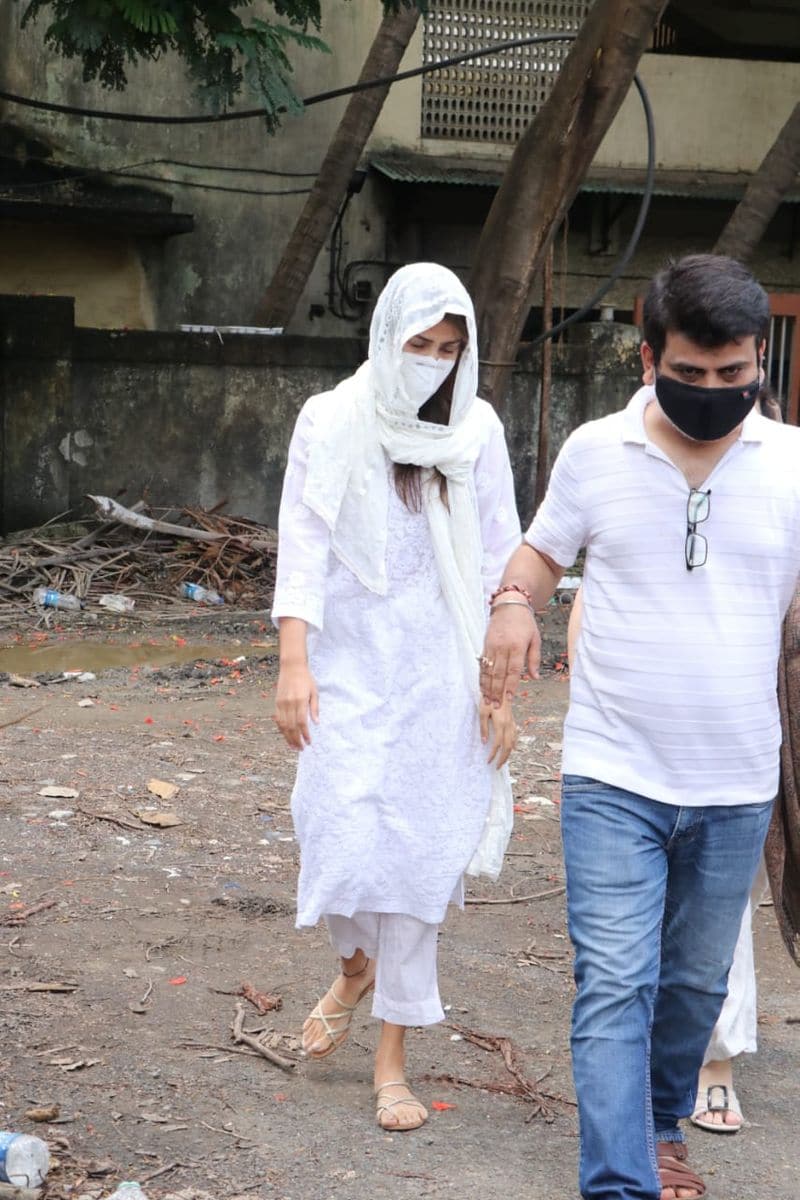  The actress was spotted at the Cooper hospital to pay her last respects to Sushant
