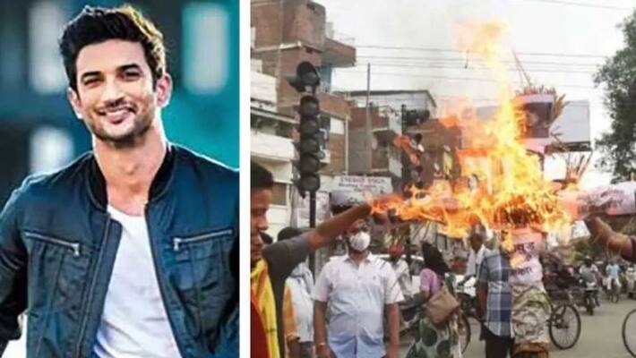 Fans of Sushant ingh Rajput Protest Against Salman khan and karan Johar Fans of Sushant ingh Rajput Protest Against Salman khan and karan Johar