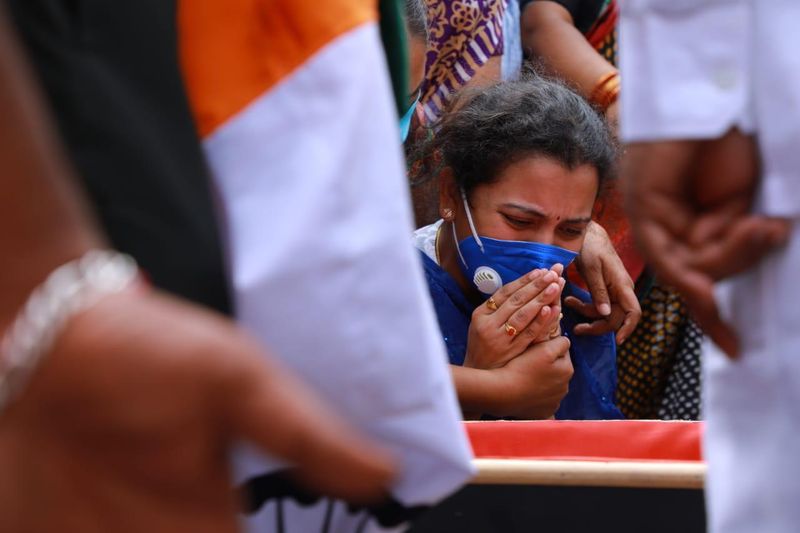 Colonel Santhosh Babu funeral