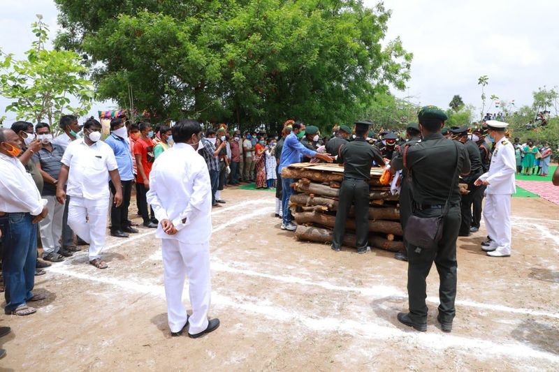 Colonel Santhosh Babu funeral