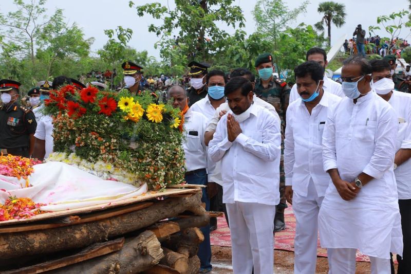 Colonel Santhosh Babu funeral