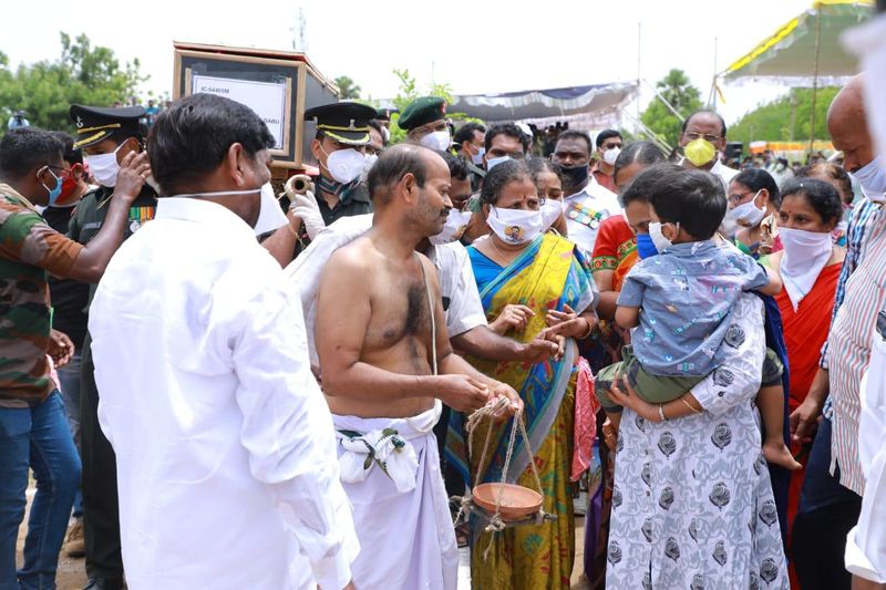 Colonel Santhosh Babu funeral