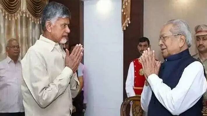 tdp chief Chandrababu Naidu meets ap governor biswabhusan harichandan tdp chief Chandrababu Naidu meets ap governor biswabhusan harichandan
