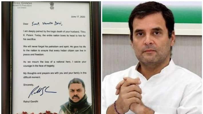 Rahul Gandhi sent letter to the family of deceased solders Rahul Gandhi sent letter to the family of deceased solders