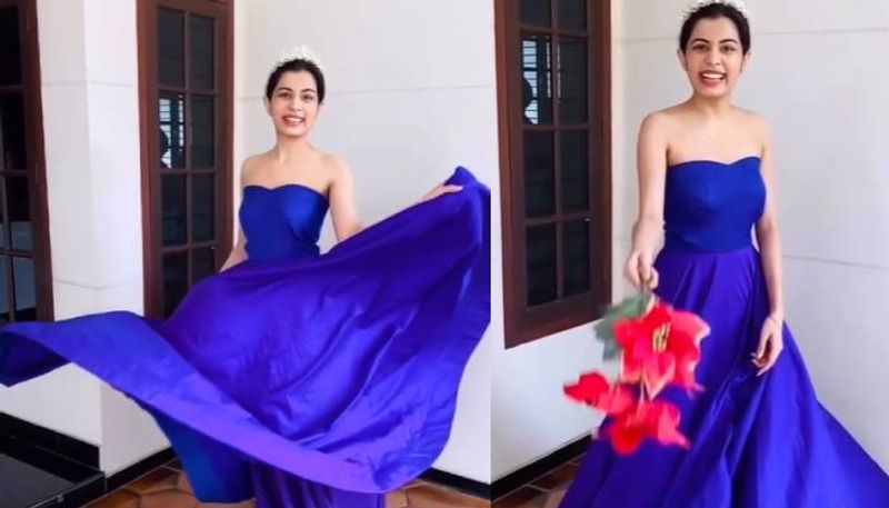 Diya krishnakumar s new photos in gown
