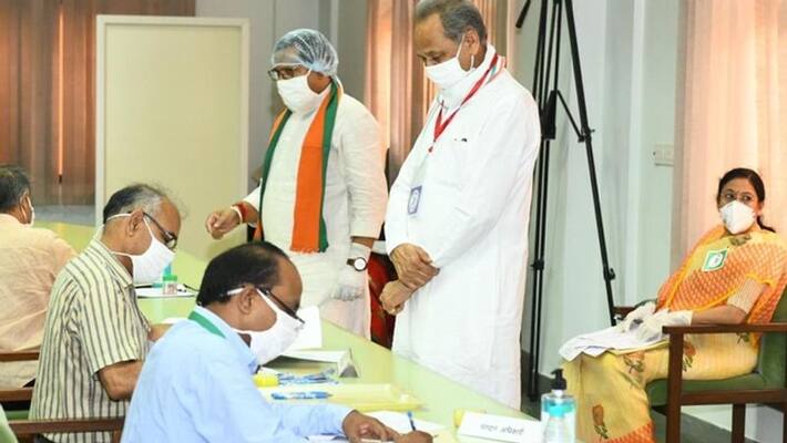 rajyasabha election progressing in eight states rajyasabha election progressing in eight states