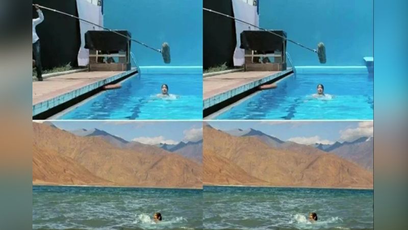 फिल्म जब तक है जान में अनुष्का शर्मा के पानी में डूबने वाले सीन में वीएफएक्स का इस्तेमाल किया गया।
