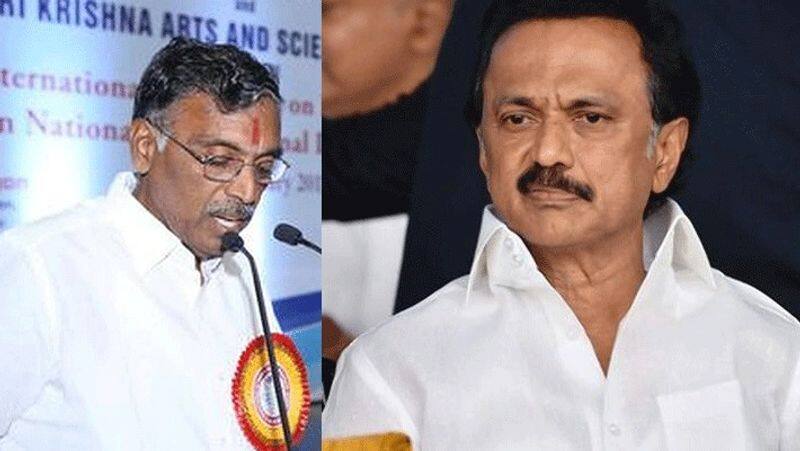 Why Anna University Vice Chancellor Vander Surappa was not suspended? mk stalin