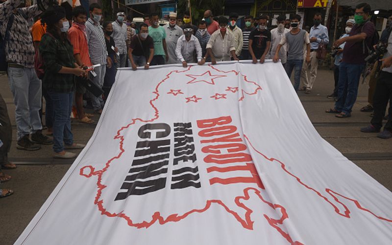 Anti China sentiment as wave in India Boycott China